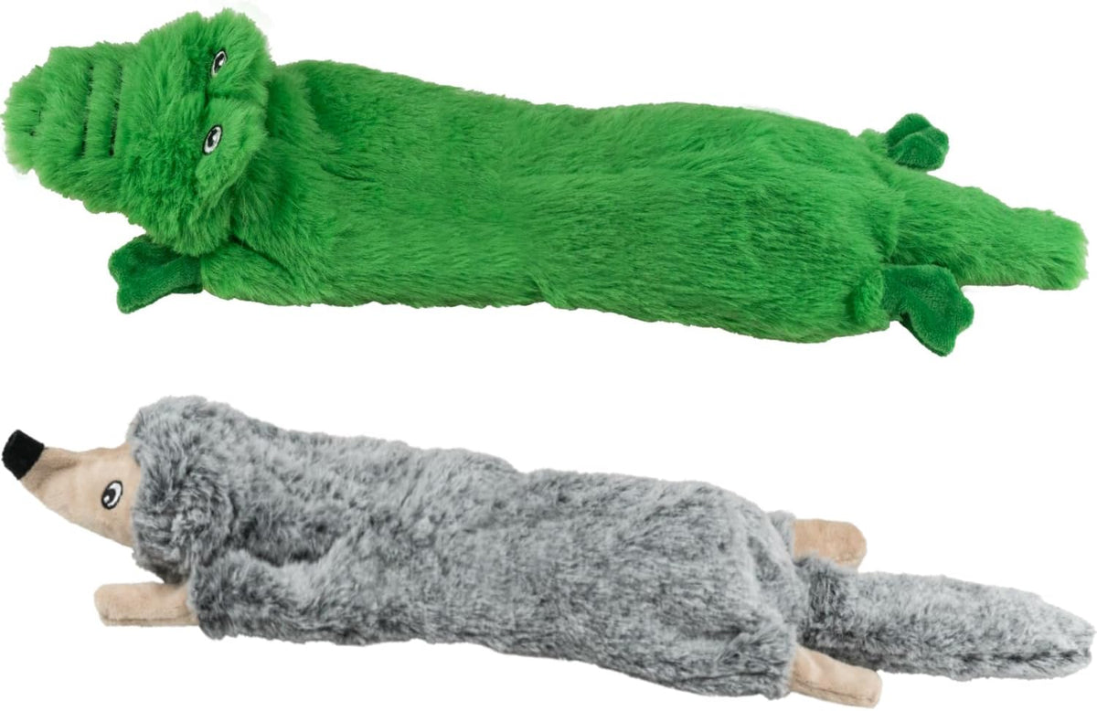 SHARLOVY Dog Squeaky Toys 5 Pack, Pet Crinkle Toy No Stuffing Animals Plush | Dog Chew for Large and Medium, Small Puppy Teething for Boredom