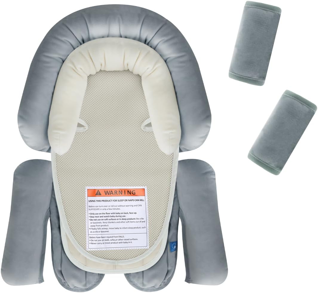 COOLBEBE 3-in-1 Reversible Newborn Car Seat Insert, Baby Head Support Pad
