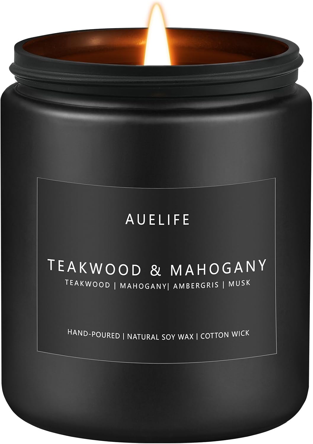Auelife Candles for Men Gift Set, 4 Pack Soy Wax, Masculine