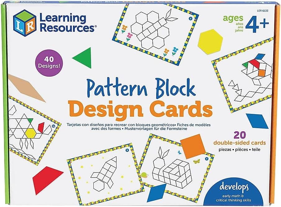 Learning Resources Pattern Block Design Cards