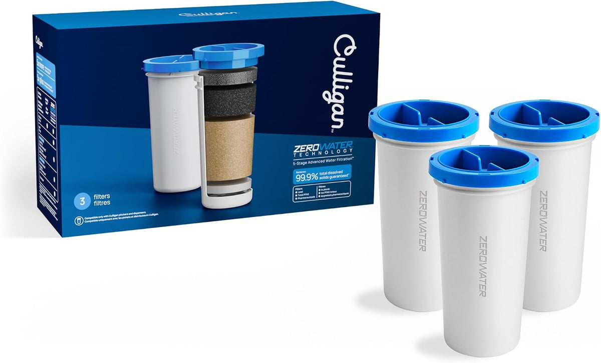 Culligan ZeroWater Replacement Water Filter Removes PFAS 2-Pack​