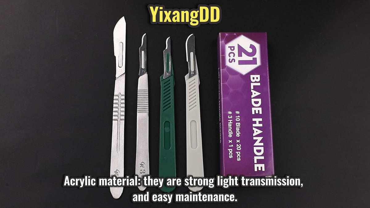 YixangDD 10 PCS Scalpel Blades with #11 Scalpels Surgical Blades