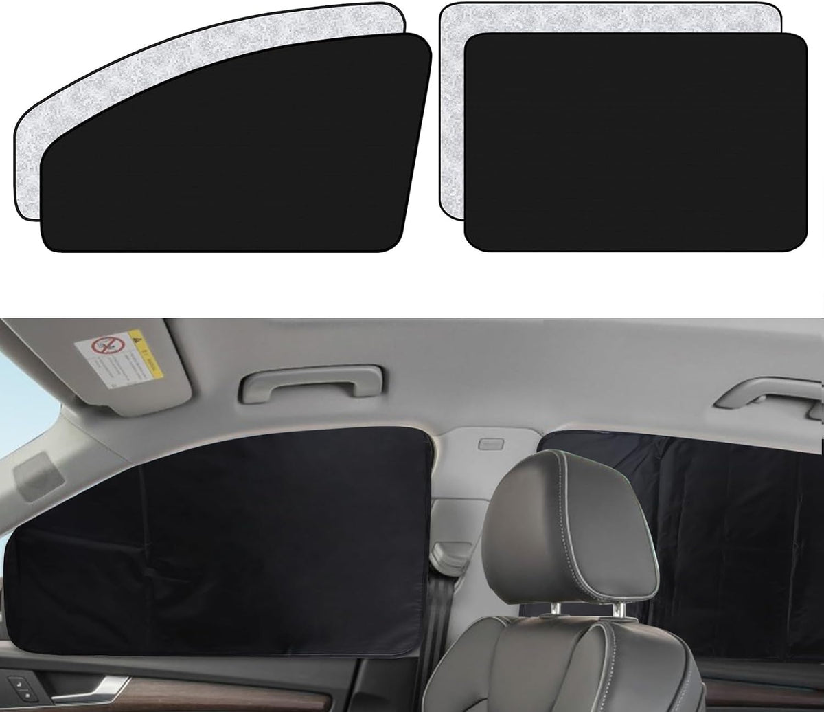 XCBYT Magnetic Car Window Shades for Side Window, 100% Blackout Privacy