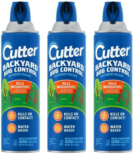 Cutter Backyard Bug Control Outdoor Fogger 16 Oz, 3 Pack