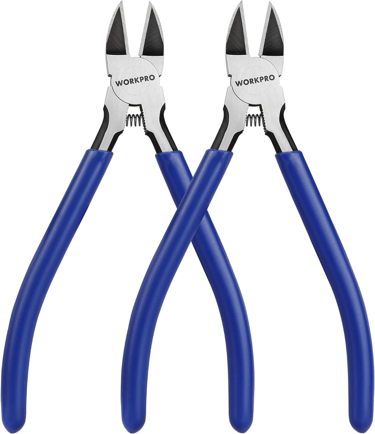 WORKPRO 2-Pack Wire Cutters, 6 Inch Precision Flush Cutters, Side Cutters