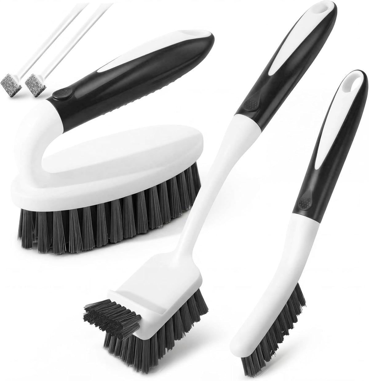 Holikme 5 Pack Cleaning Brush Scrub Brush Kitchen Brush for Floor,Green