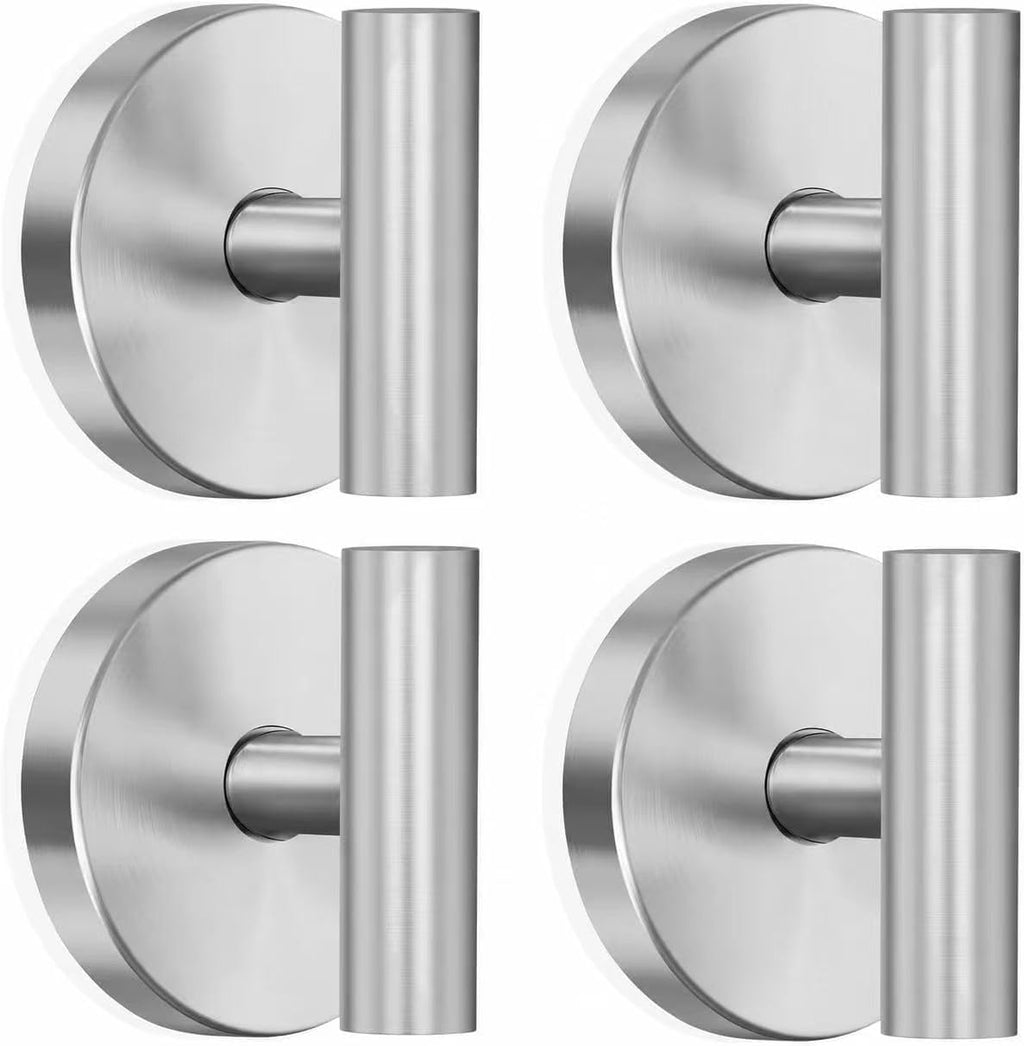 MOTAIPEAK Suction Cup Hooks for Shower, Shower Hooks for Inside Shower, No Drill Towel Hooks for Bathroom, Removable Suction Hooks for Glass, Mirror, Tile, Waterproof, Rustproof – Black (2 Pack)
