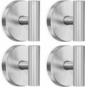 MOTAIPEAK Suction Cup Hooks for Shower, Shower Hooks for Inside Shower, No Drill Towel Hooks for Bathroom, Removable Suction Hooks for Glass, Mirror, Tile, Waterproof, Rustproof – Black (2 Pack)