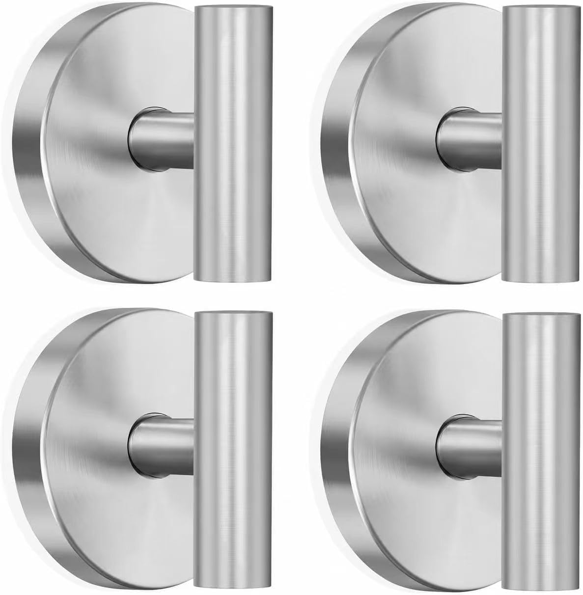 MOTAIPEAK Suction Cup Hooks for Shower, Shower Hooks for Inside Shower, No Drill Towel Hooks for Bathroom, Removable Suction Hooks for Glass, Mirror, Tile, Waterproof, Rustproof – Black (2 Pack)