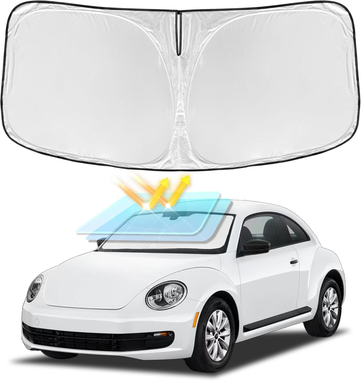 for Toyota Tacoma 2016-2024 2025 2026 Sun Shade Sunshade Windshield Cover