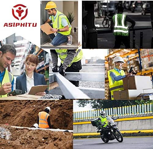 Reflective Safety Vest for Men Women Construction Vest ANSI Standard AP1