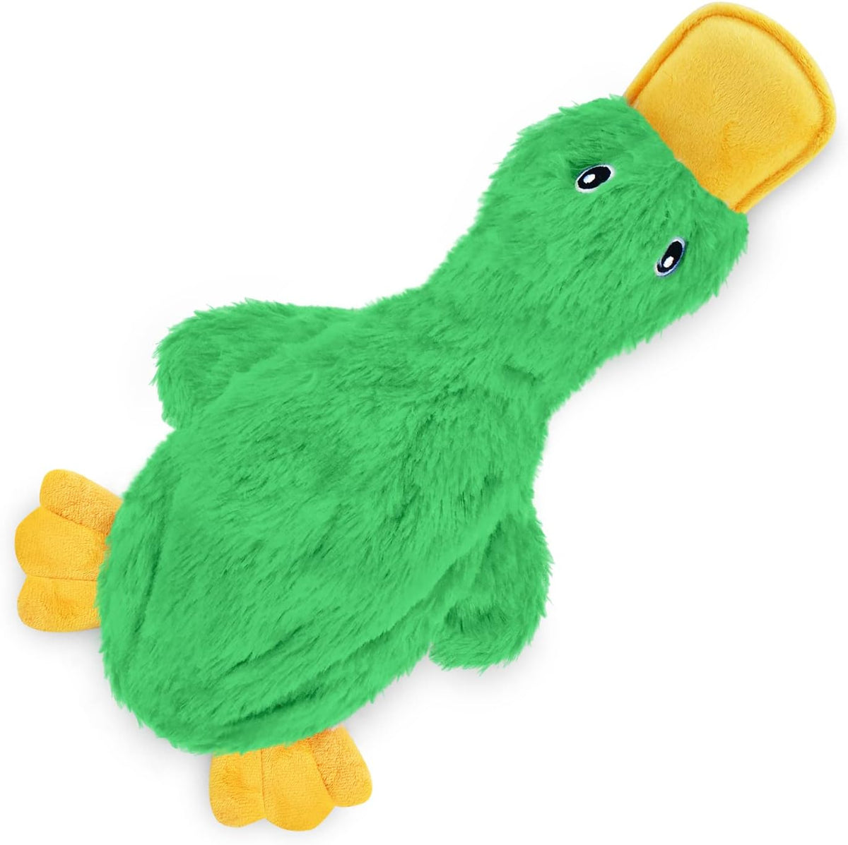 Best Pet Supplies Interactive Squeaky Dog Toy - Crinkle Duck, Blue | Stuffing Free Body, Soft, Squeaks & Crinkles, No Mess, Perfect for Moderate Chewers, Toss and Fetch Play