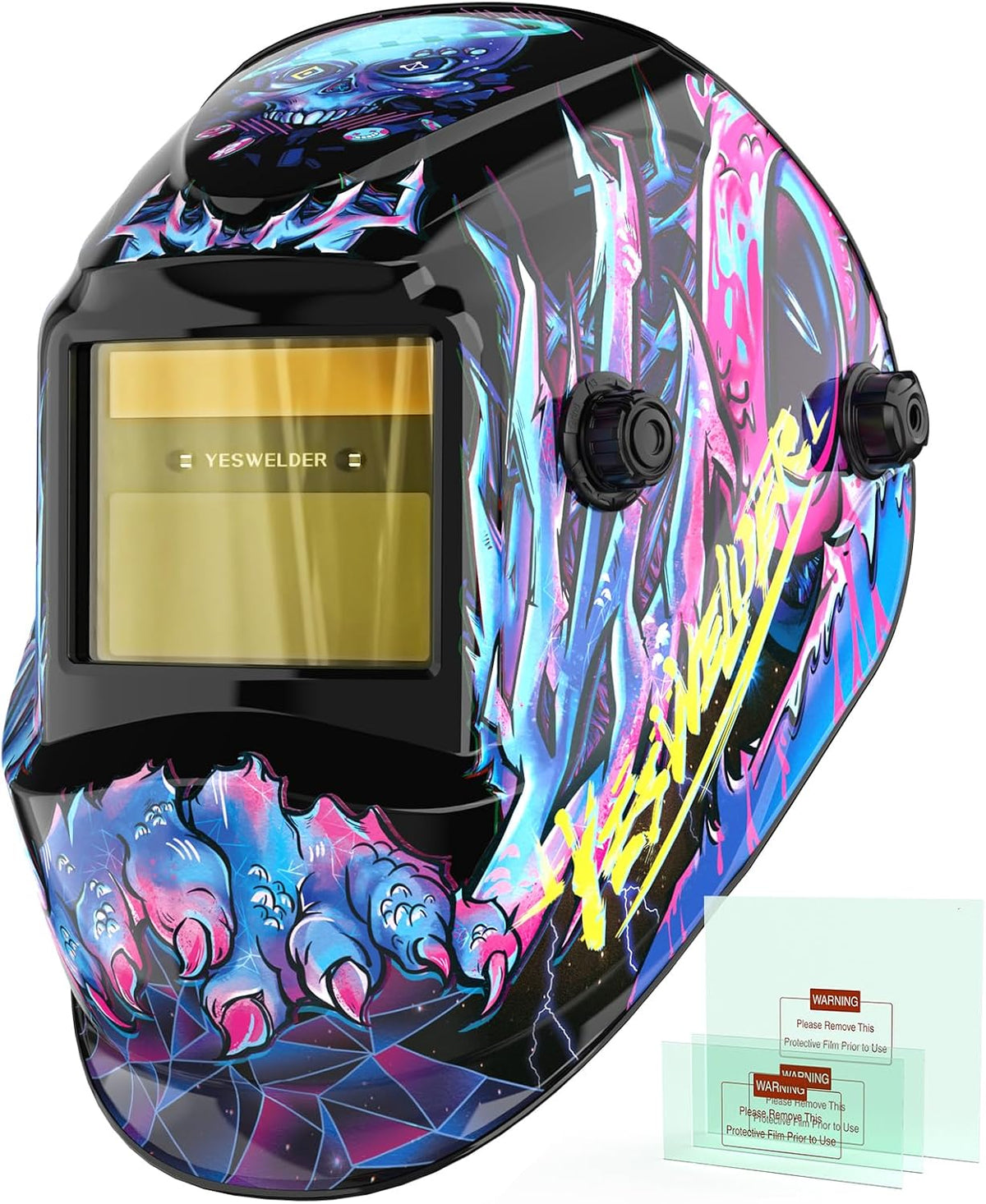 YESWELDER Auto Darkening Welding Helmet 1/1/1/1 True Color, LYG-L600A