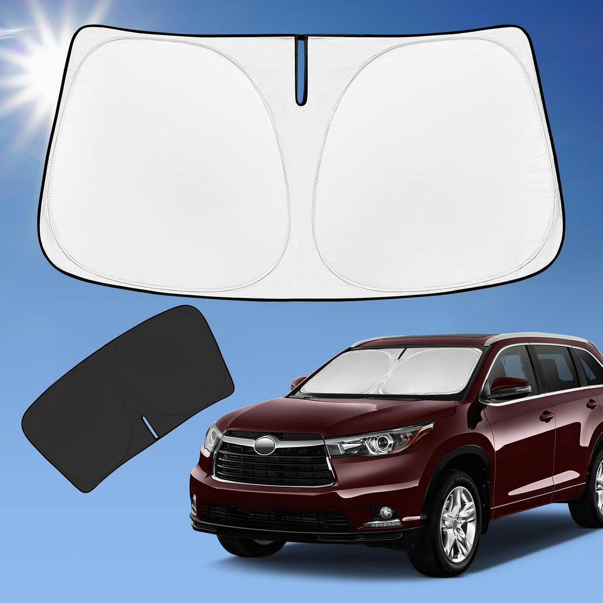 for Toyota Tacoma 2016-2024 2025 2026 Sun Shade Sunshade Windshield Cover