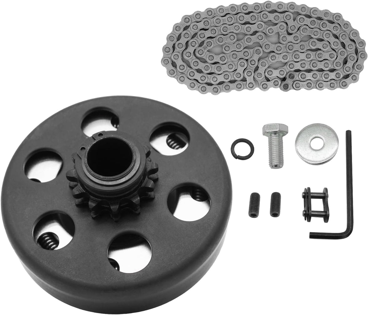 Go Kart Clutch 3/4" Bore 12 Tooth with #35 Chain, Centrifugal Clutch for Predator 212, Honda GC GX Engines and Most 2-6.5HP Small Engines performance Parts for MiniBike, Go Kart, Lawnmower.