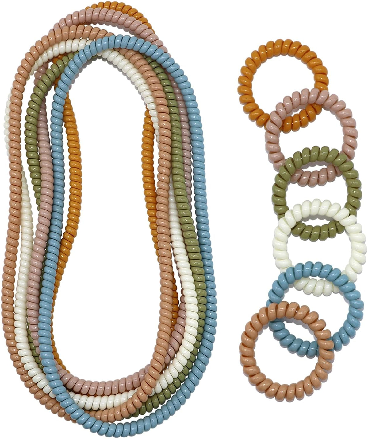 Sensory Chew Necklace for Boys and Girls, 6 Pack Stretch Chewing Necklaces for Kids with Autism ADHD SPD, Oral Motor Aids Baby Chew Toys Reduce Fidgeting for Kids Chewer (6)