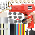 Upgraded 220W Plastic Welder, 2 in 1 Plastic Welding Kit Plastic Repair Welder Kit 1000PCS Hot Stapler Soldering Gun with 100PCS Plastic Welding Rods Car Bumper Repair Kit for Most Plastic Repair