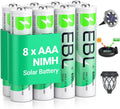 EBL Solar AA Battery Rechargeable Batteries for Solar Lights, 12 Pack