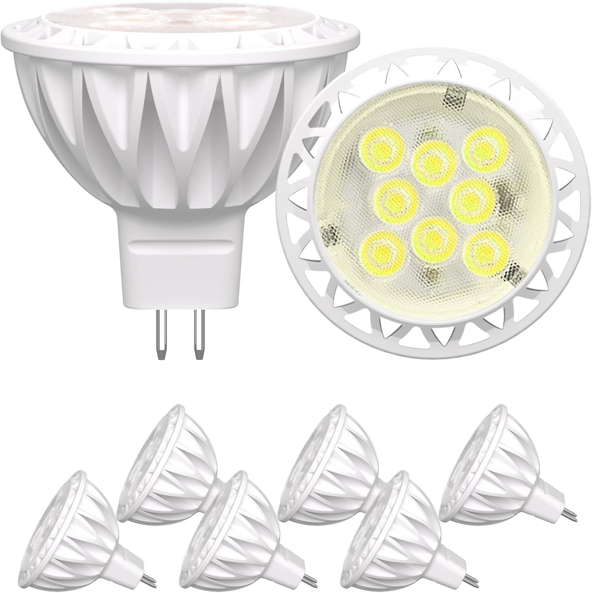 MR16 LED Bulbs 5W GU5.3 12V 2700K Warm White 6 Pack
