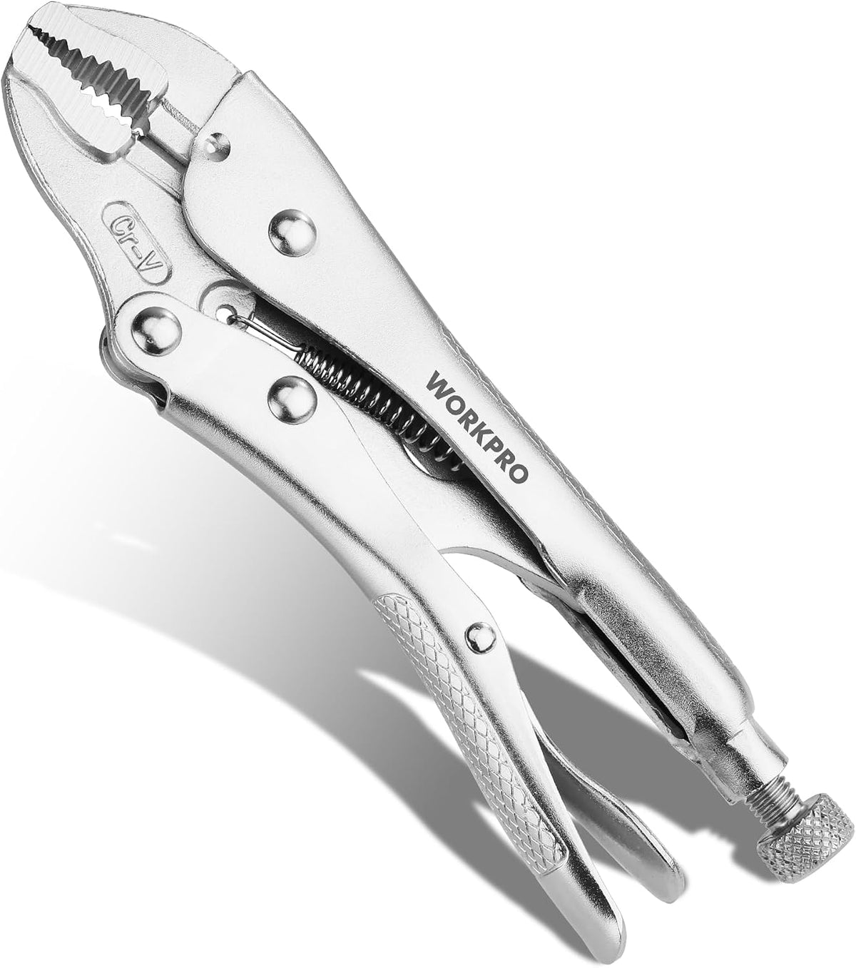 WORKPRO Locking Pliers, 4-inch Mini Curved Jaw Vice Grips pliers