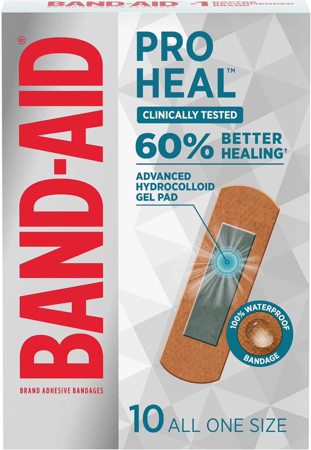 BAND-AID Brand Pro Heal Adhesive Bandages, Extra Large, 5 Count