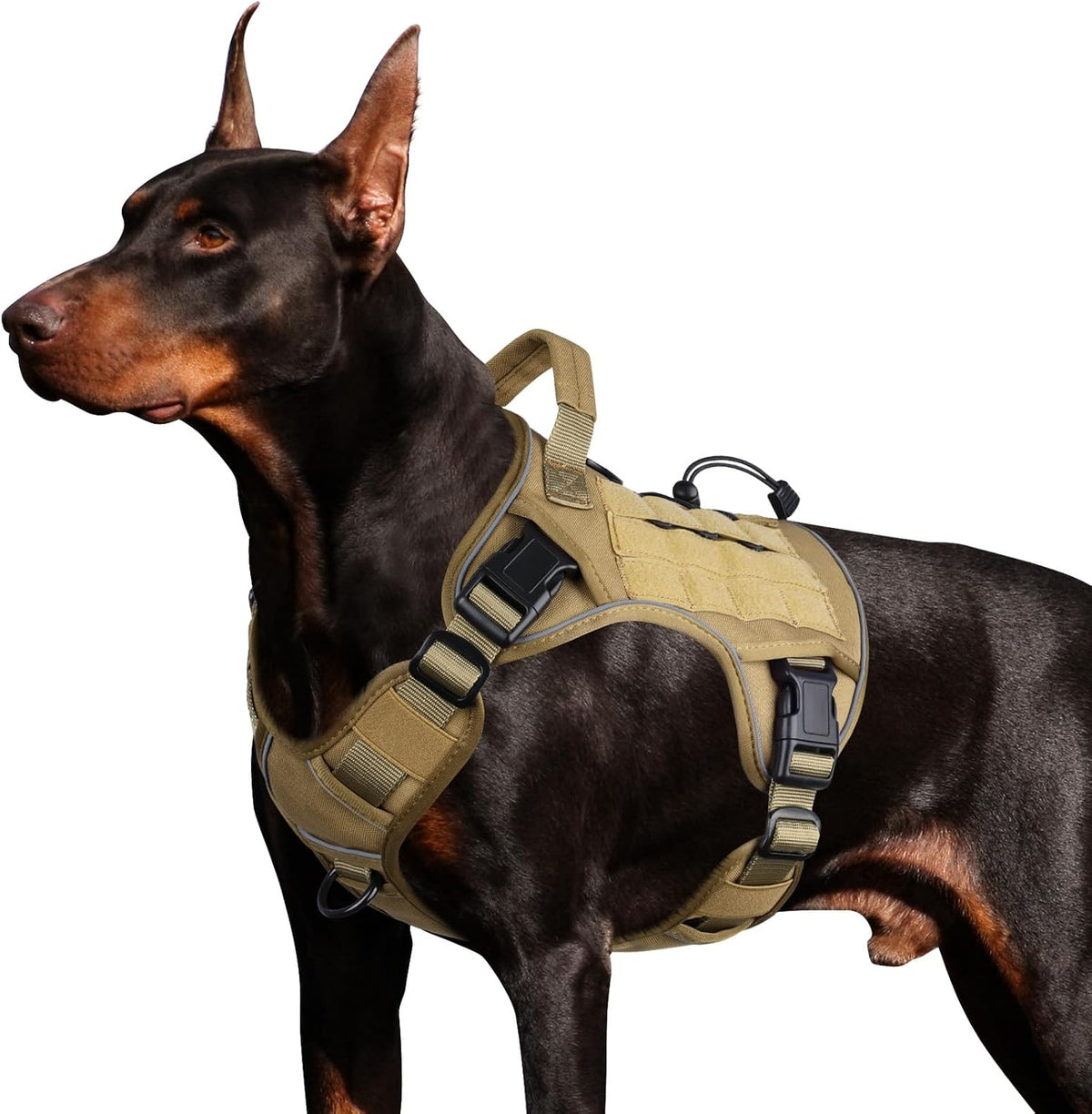WINGOIN Tactical Dog Harness for Large Dogs,No Pull Heavy Duty Dog Harness