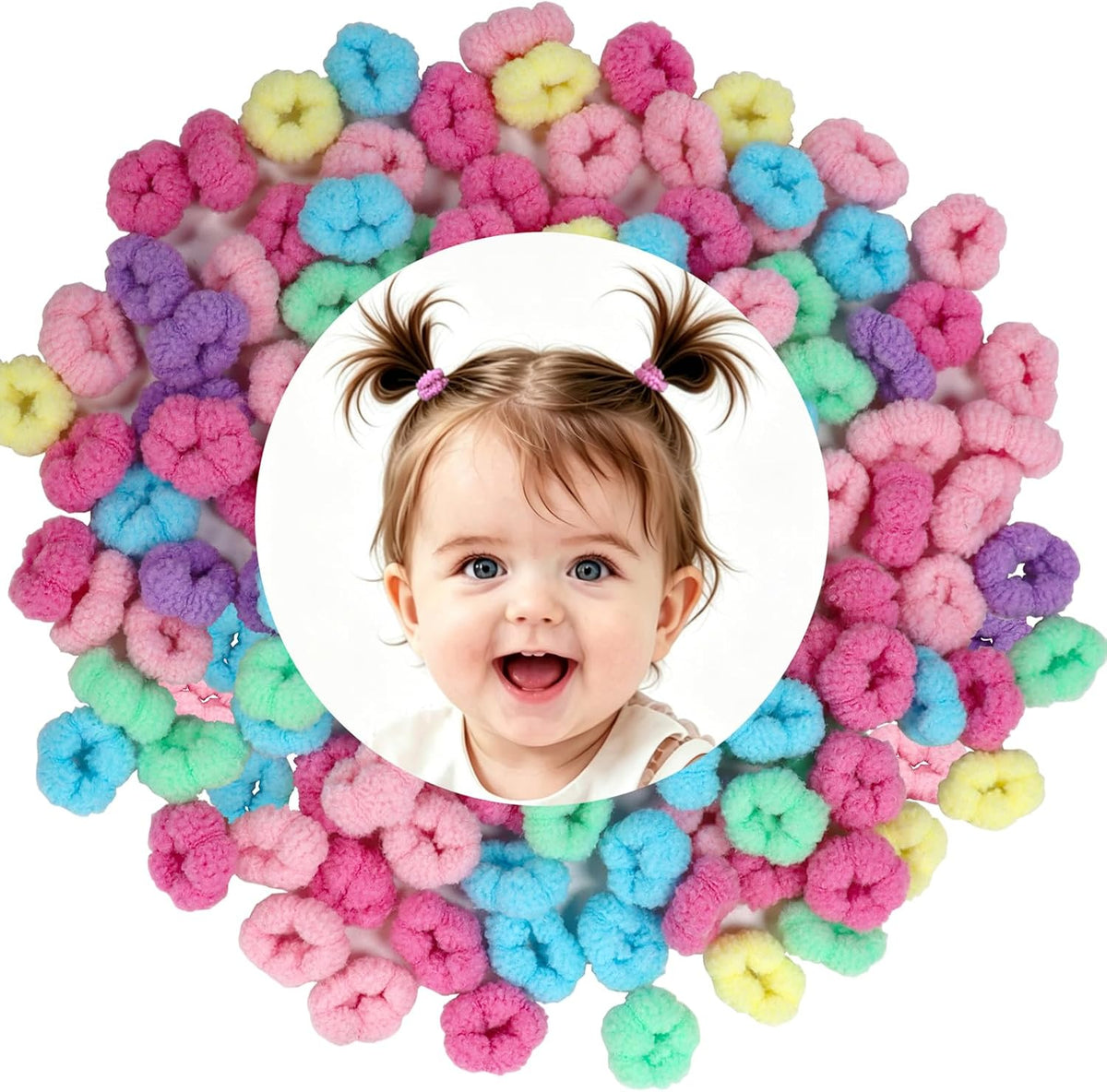 200PCS Small Hair Ties,Baby Hair Ties for Baby Girls Toddlers