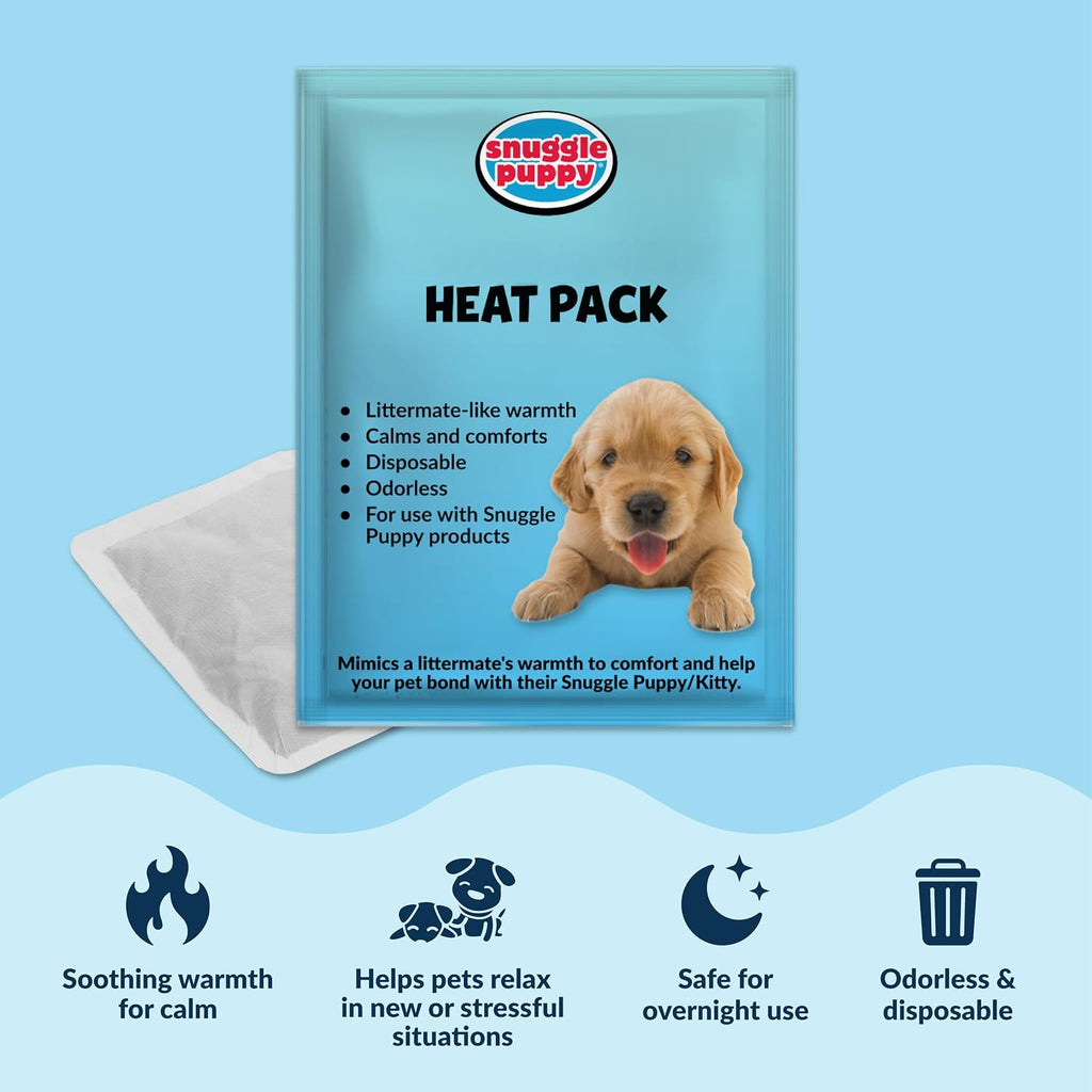 Snuggle Puppy Heartbeat Toy, Calming Comfort, Medium Breeds - Biscuit | Calming heartbeat toy, crate training comfort, heat pack, new puppy essentials, first nights, sleep, medium breeds 25-70 lbs