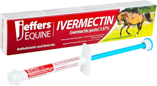 Jeffers 1.87% Ivermectin Gel Dewormer for Horses | Apple Flavored | 1 Pack