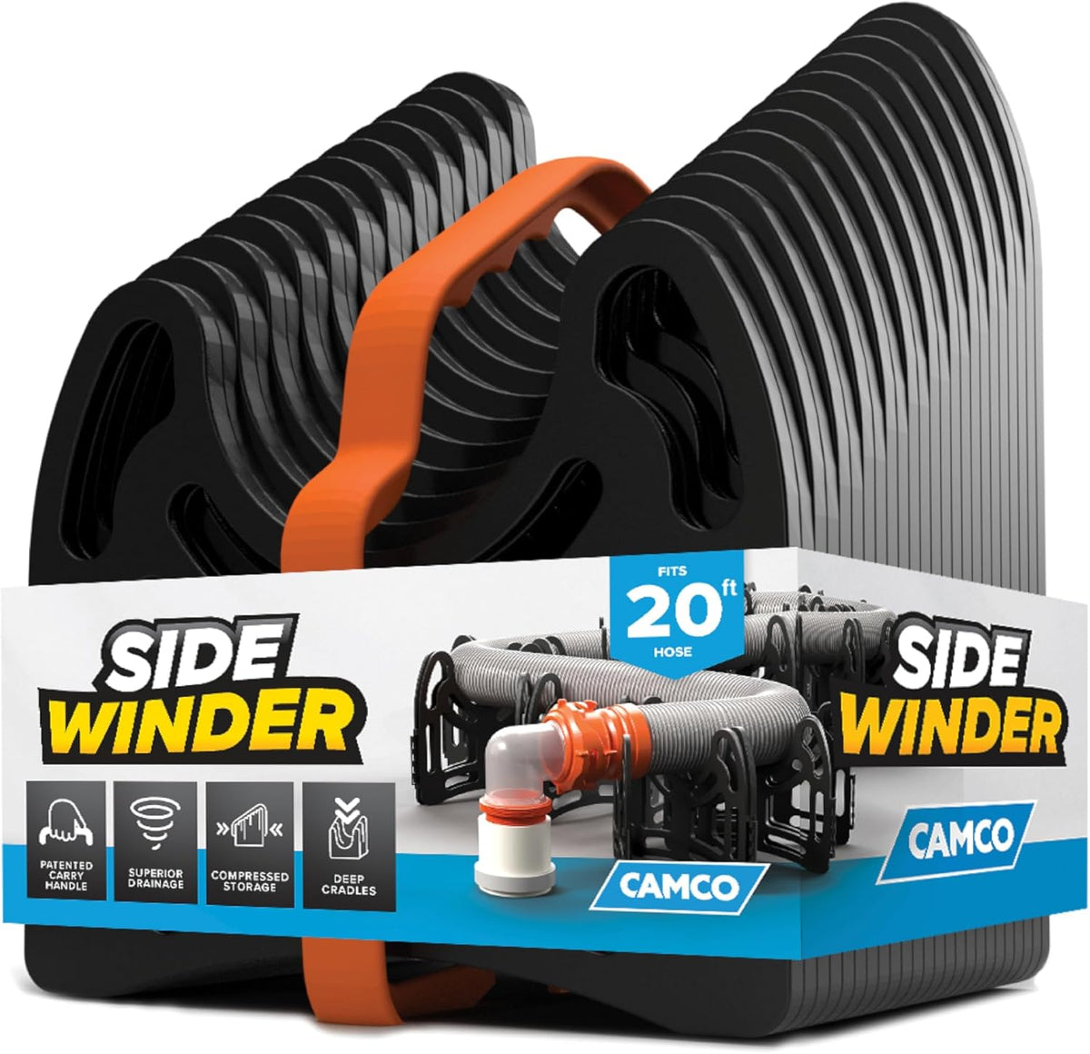 Camco Sidewinder 10-Ft RV Sewer Hose Support w/ Carry Handle