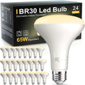TJOY 12 Pack BR30 Flood Light Bulb Indoor, Soft White Recessed Light Bulbs