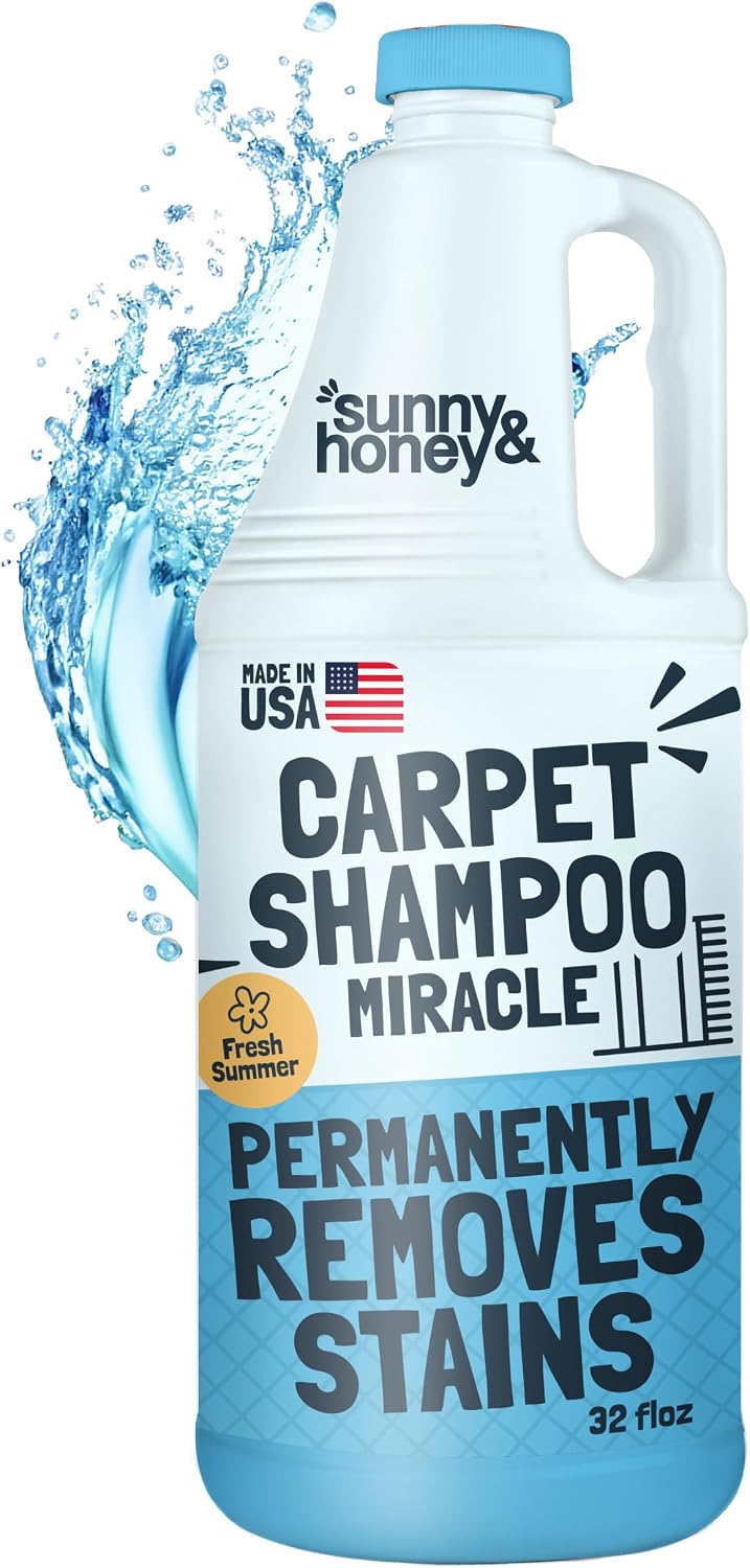 Sunny & Honey Carpet Cleaner Shampoo Solution for Machines, 32floz Summer