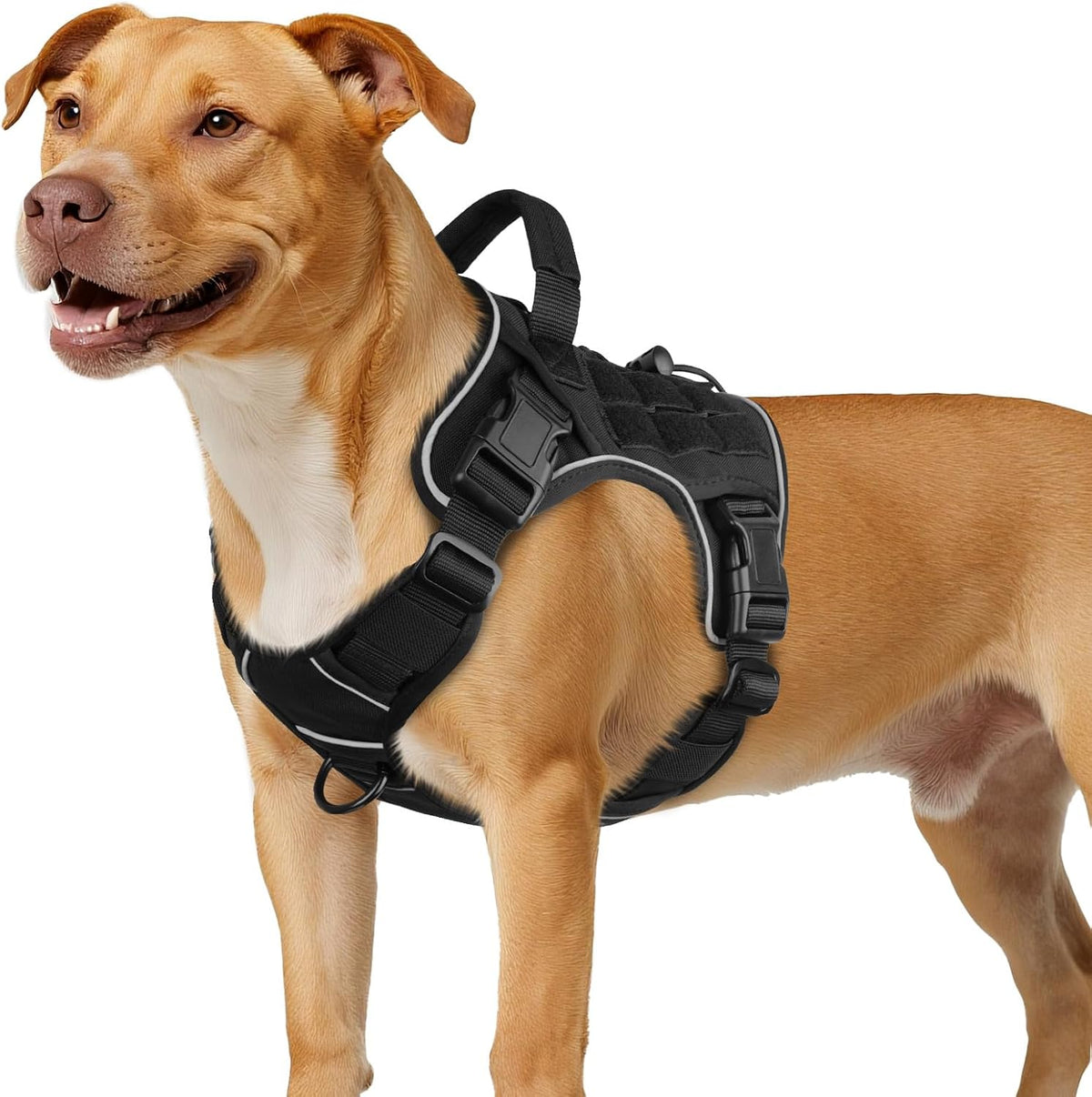 WINGOIN Tactical Dog Harness for Large Dogs,No Pull Heavy Duty Dog Harness