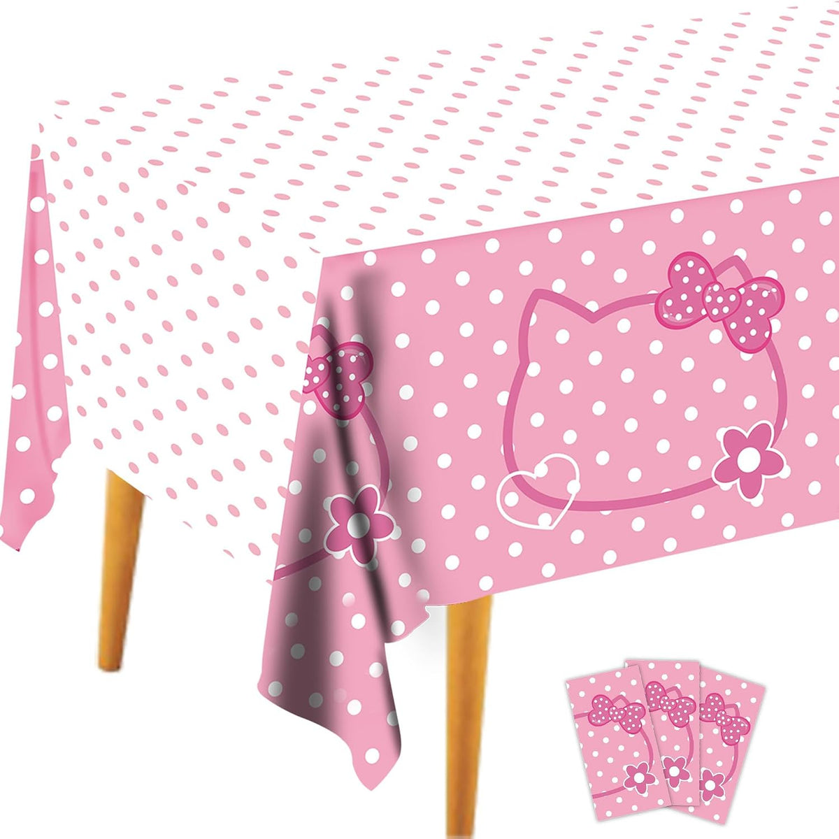3PCS Demon Hunters Birthday Tablecloth Decorations, Purple Demon Energy Pattern Grad 9FT Tablecover Sparkling Holographic Laser Korean Idol Movie Decor for Kids’Party Birthday Graduation Bachelor