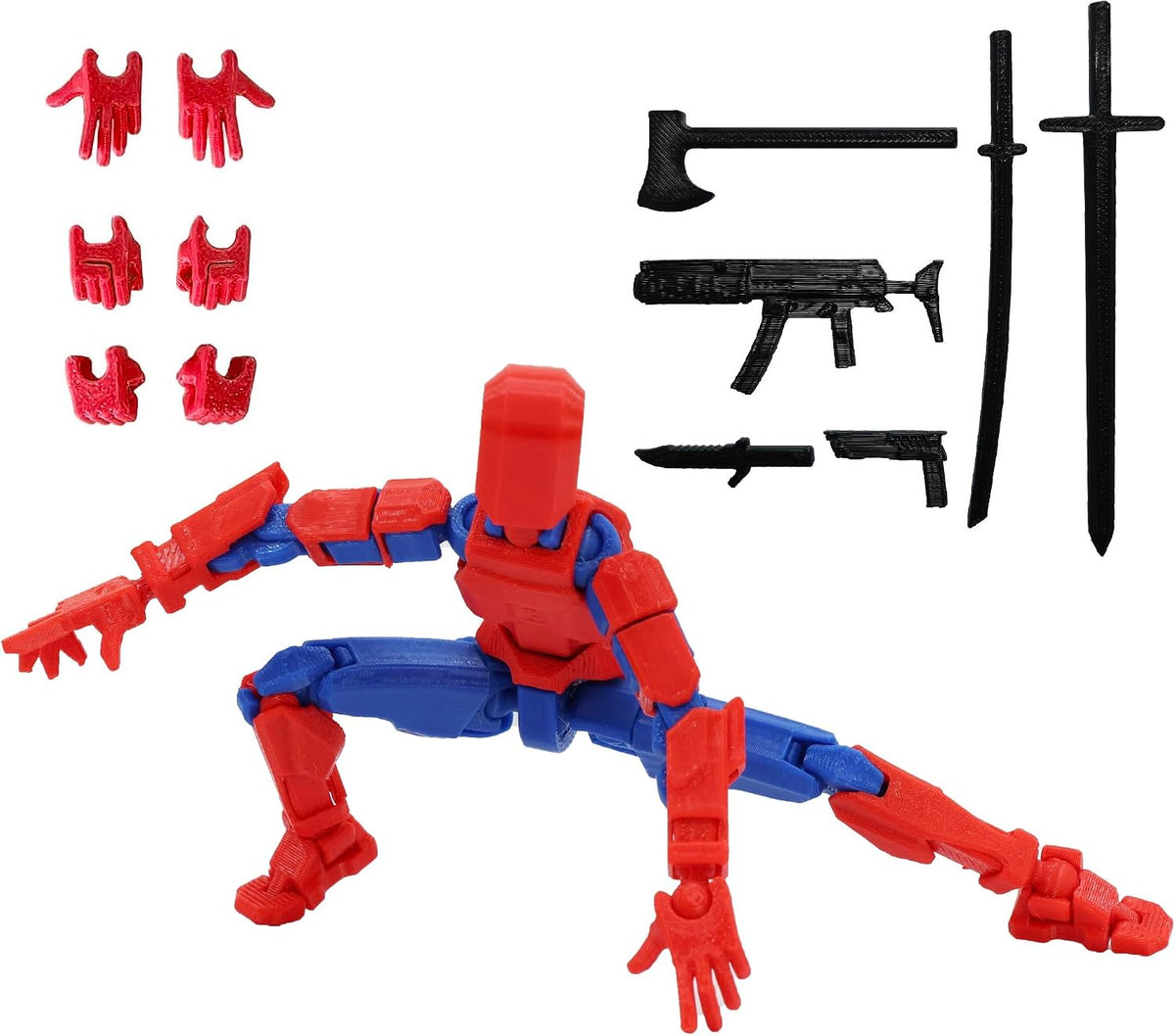 FoxVilla Titan 13 3D Printed Action Figure, Assembled Dummy 13 (Golden)