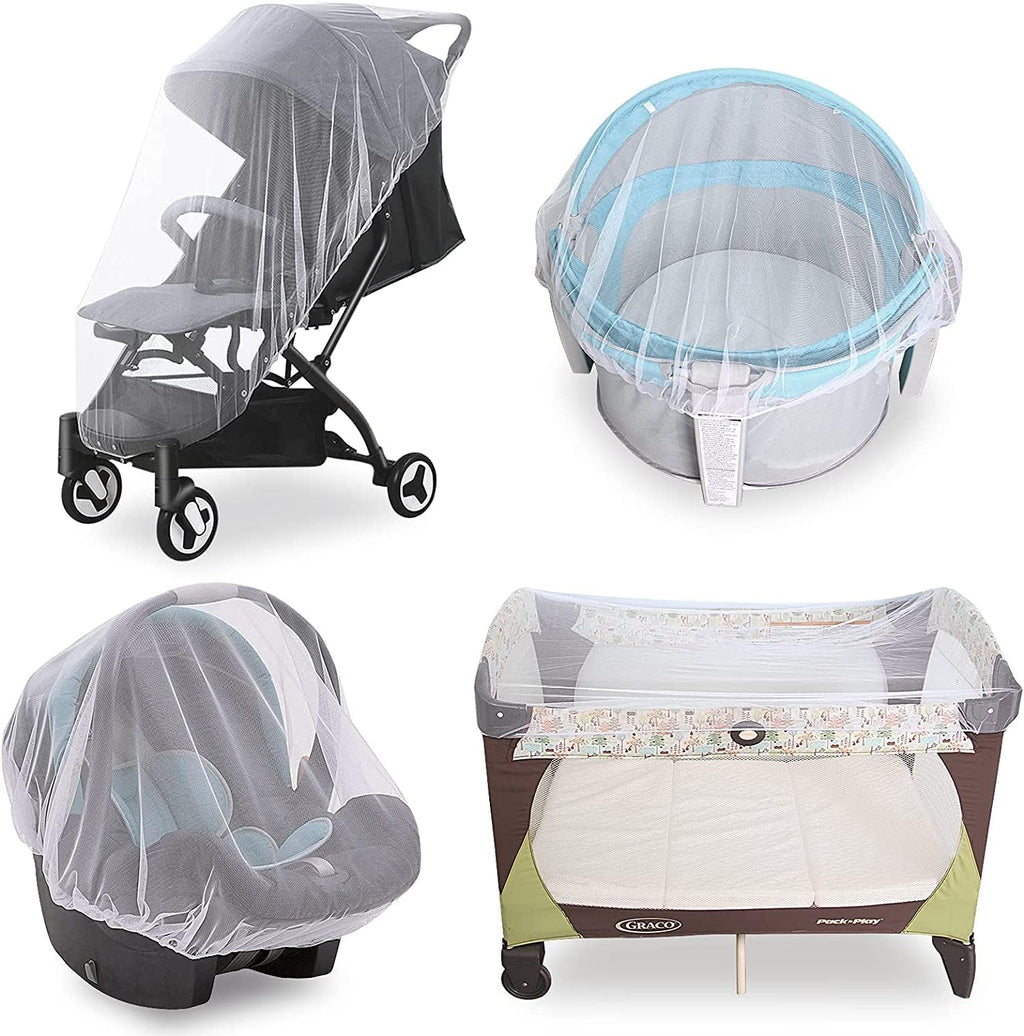 Baby Mosquito Net for Stroller, Bug Net and Mesh Protection,White