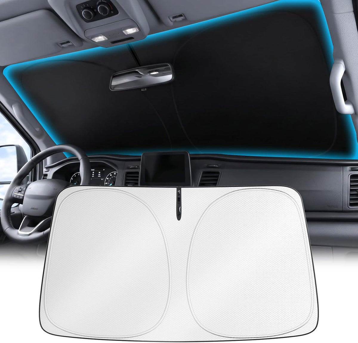 Wigoo for Tesla Model Y/YL 2020-2026 Windshield Sunshade, Keeps Cool