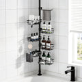 Shower Caddy Organizer Tension Pole, Corner Shower Shelves Bathroom Storage