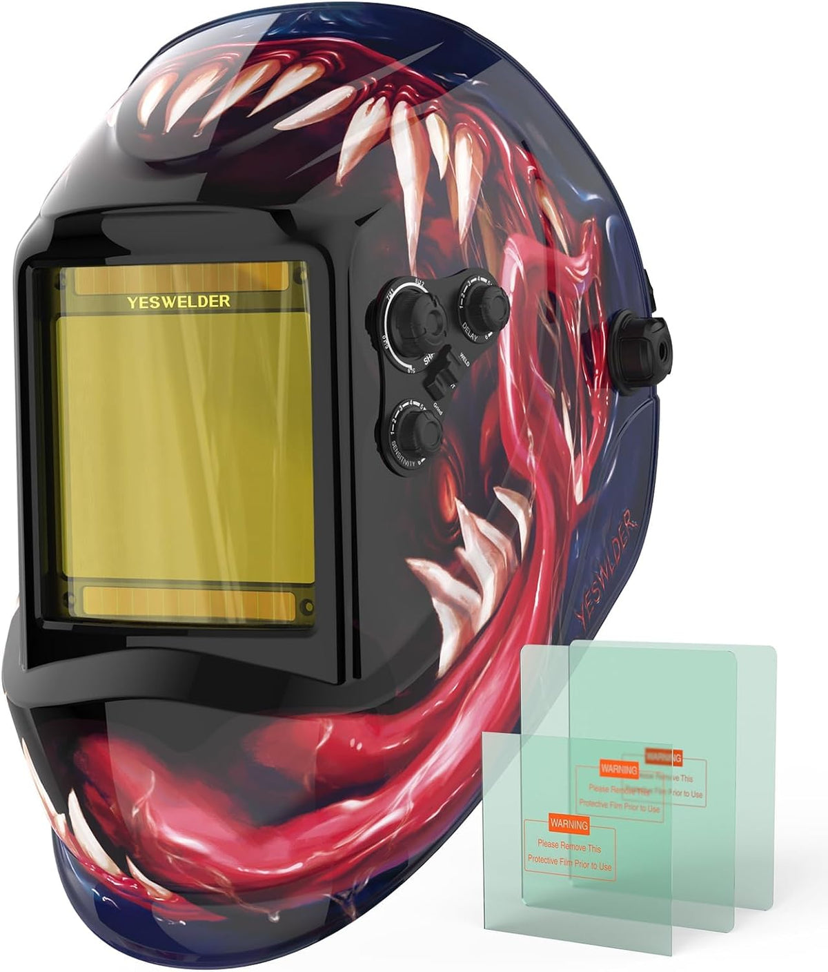 YESWELDER Auto Darkening Welding Helmet, Large View, LYG-M800H