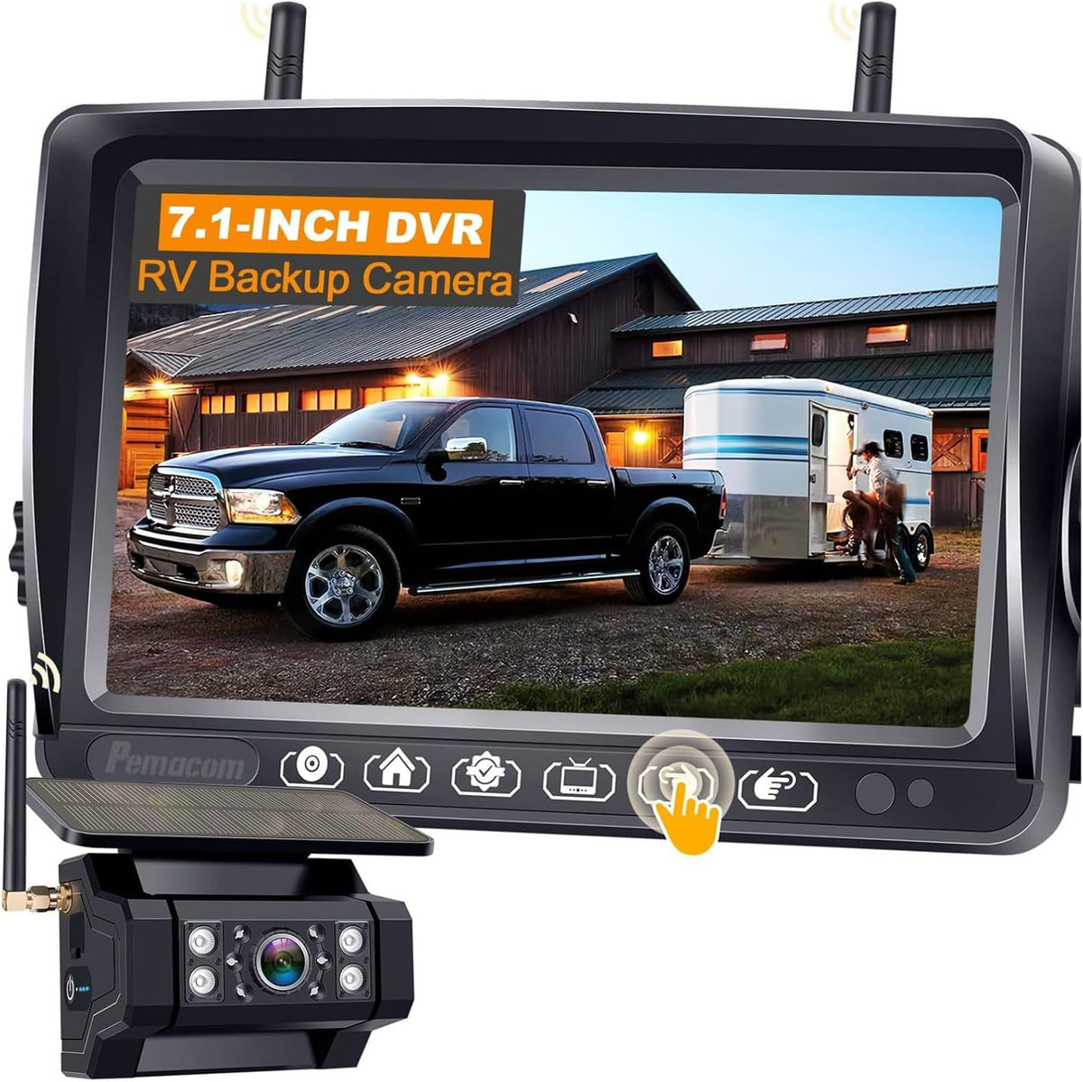 1080P HD Wireless Backup Camera - 1 Minute Magnetic Easy Install No Wiring
