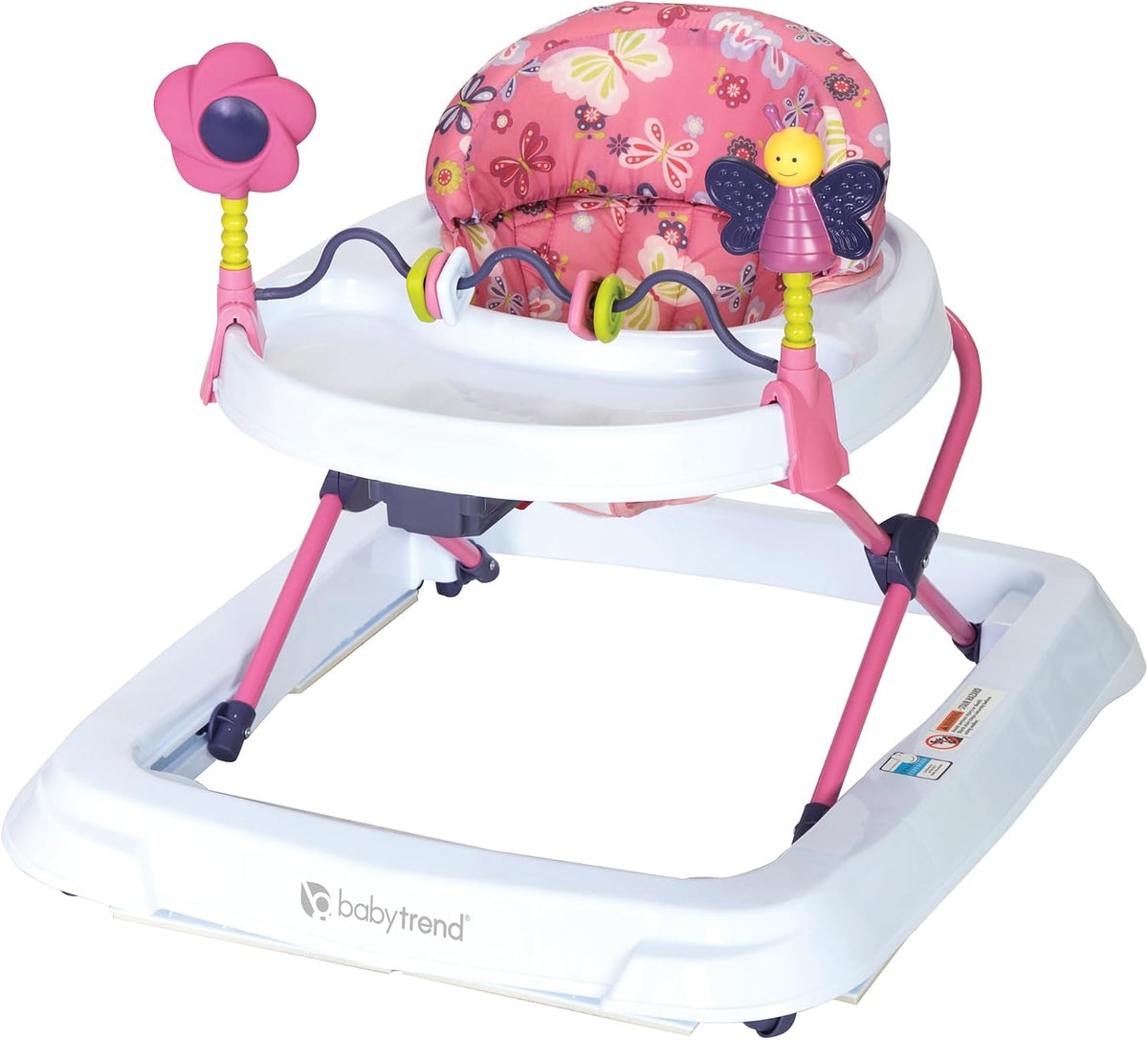 Smart Steps Trend Activity Walker and Entertainer with Removeable Toys, Large Tray, Cup Holder, Adjustable Height and Flat Fold Frame for Storage, Ages 6 Months +, Space Walk Navy