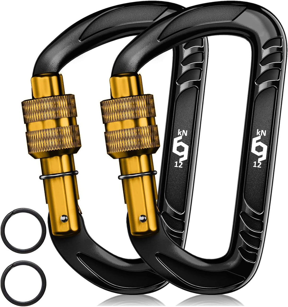 Rhino Produxs 12kN (2697 lbs) Heavy Duty Carabiner Clips