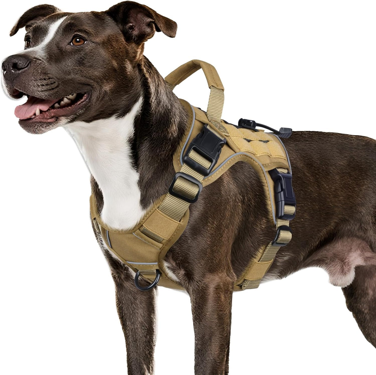 WINGOIN Tactical Dog Harness for Large Dogs,No Pull Heavy Duty Dog Harness