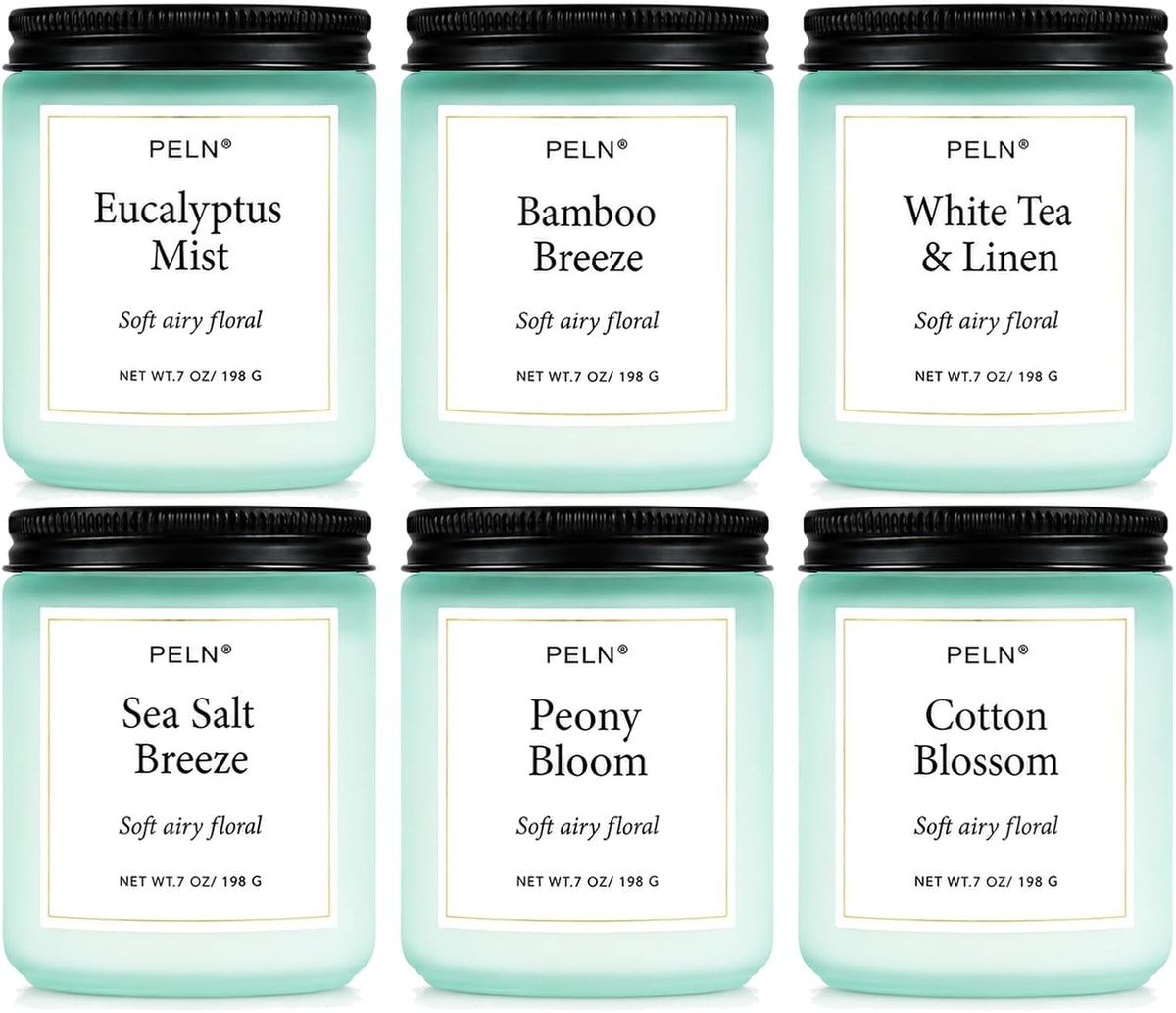 Scented Candles Gift Set for Women, 6-Pack Aromatherapy Candles for Home