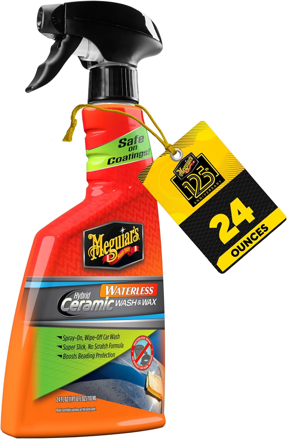 Meguiar's Hybrid Ceramic Waterless Wash and Wax, 24 Oz