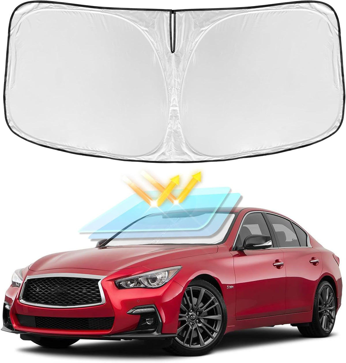 for Toyota Tacoma 2016-2024 2025 2026 Sun Shade Sunshade Windshield Cover