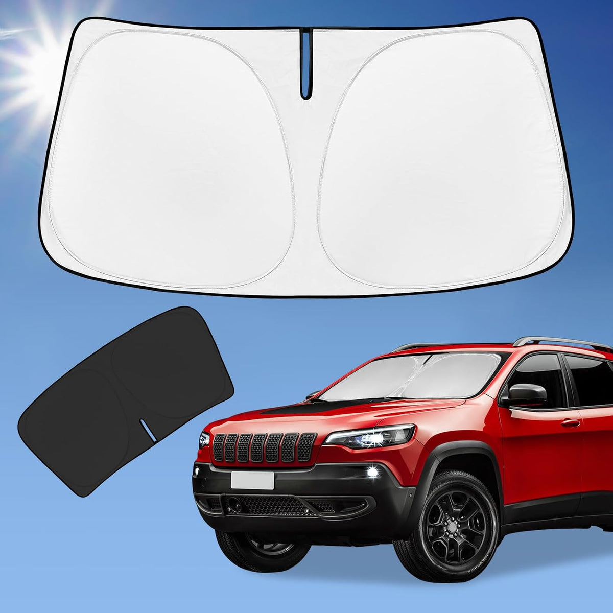 for Toyota Tacoma 2016-2024 2025 2026 Sun Shade Sunshade Windshield Cover