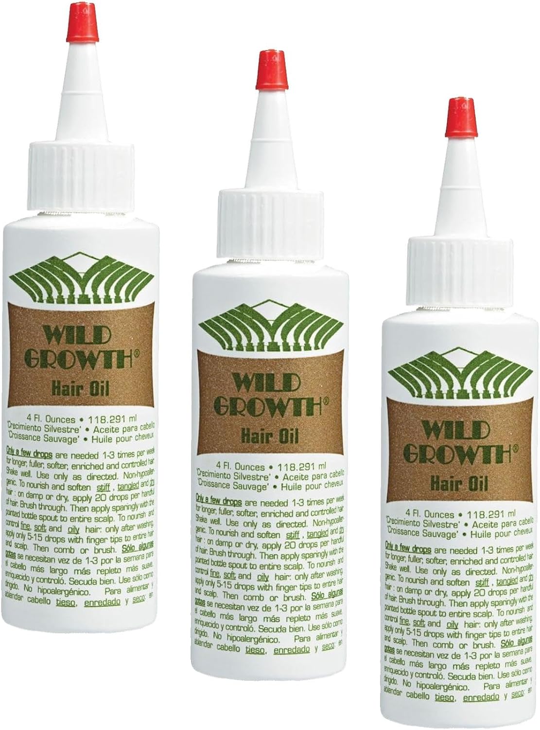 Wild Growth Hair Oil 4oz "Pack of 2"