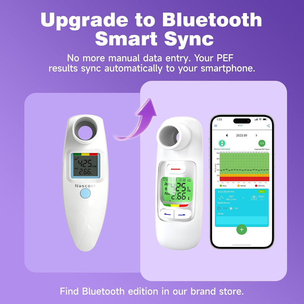 Nascool Peak Flow Meter for Adults & Kids