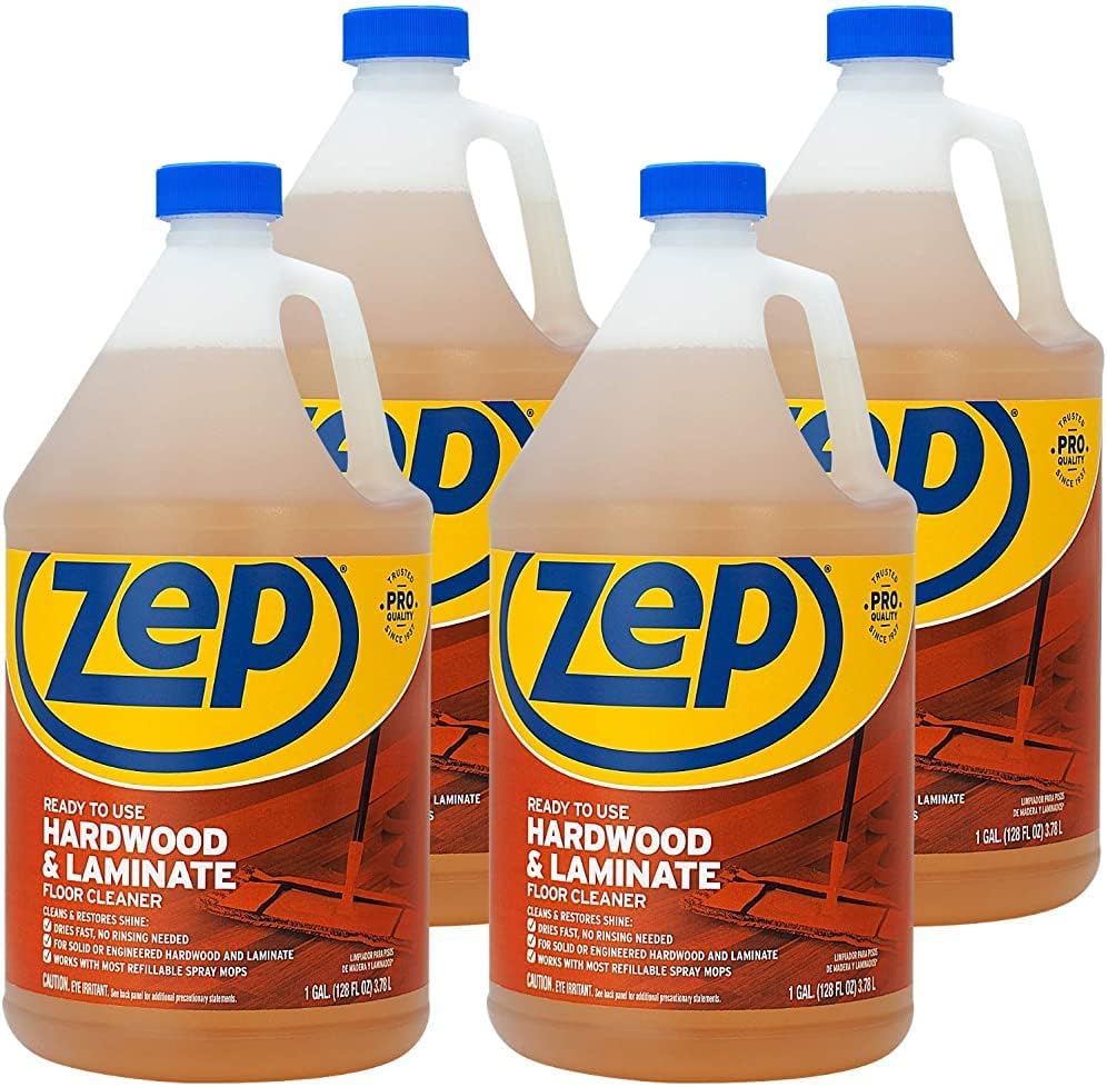 Zep Hardwood and Laminate Floor Cleaner - 1 Gallon (Pack of 2)